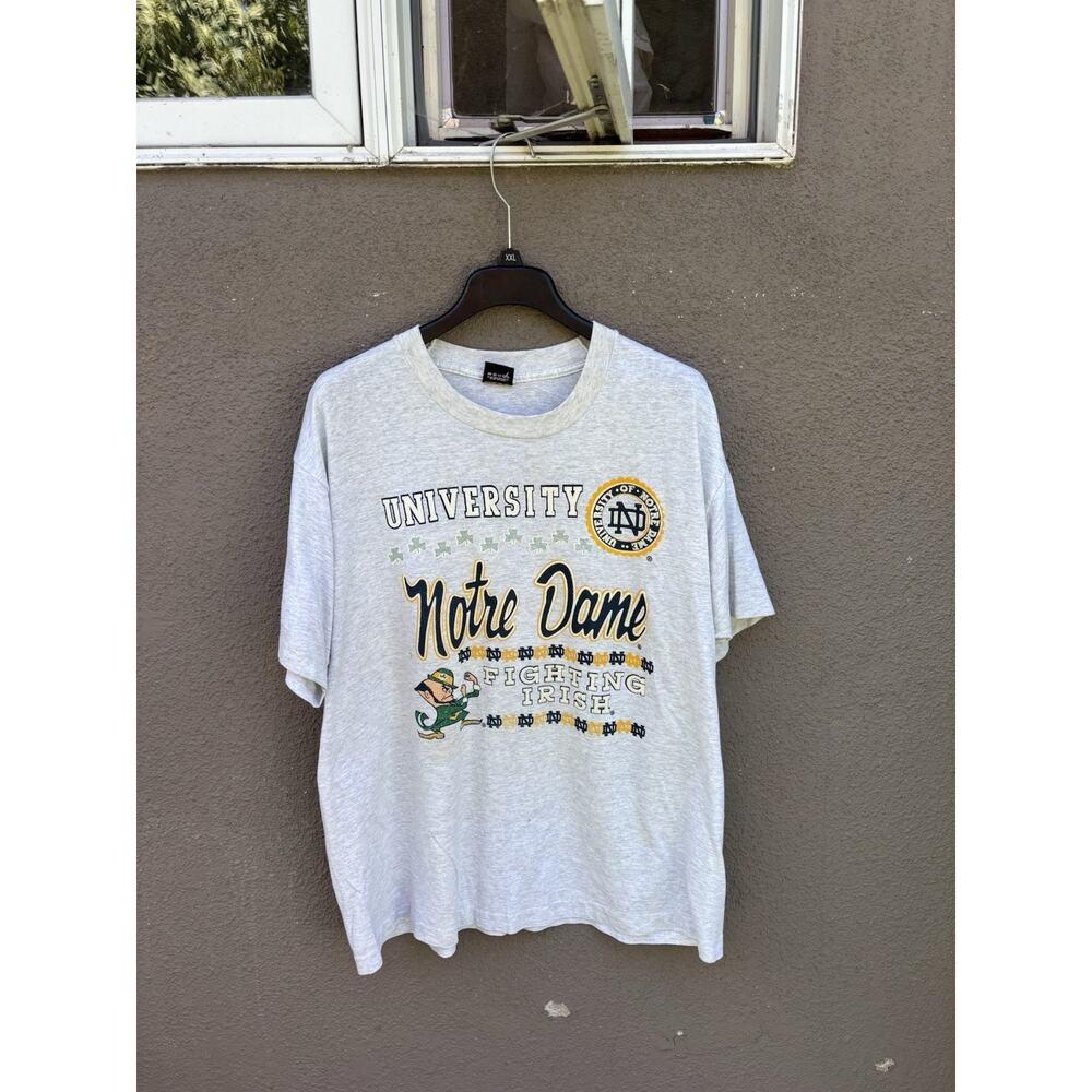 Vintage University Of Notre Dame T Shirt Size 2XL Made In USA